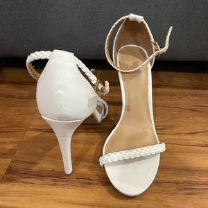 White high heels
